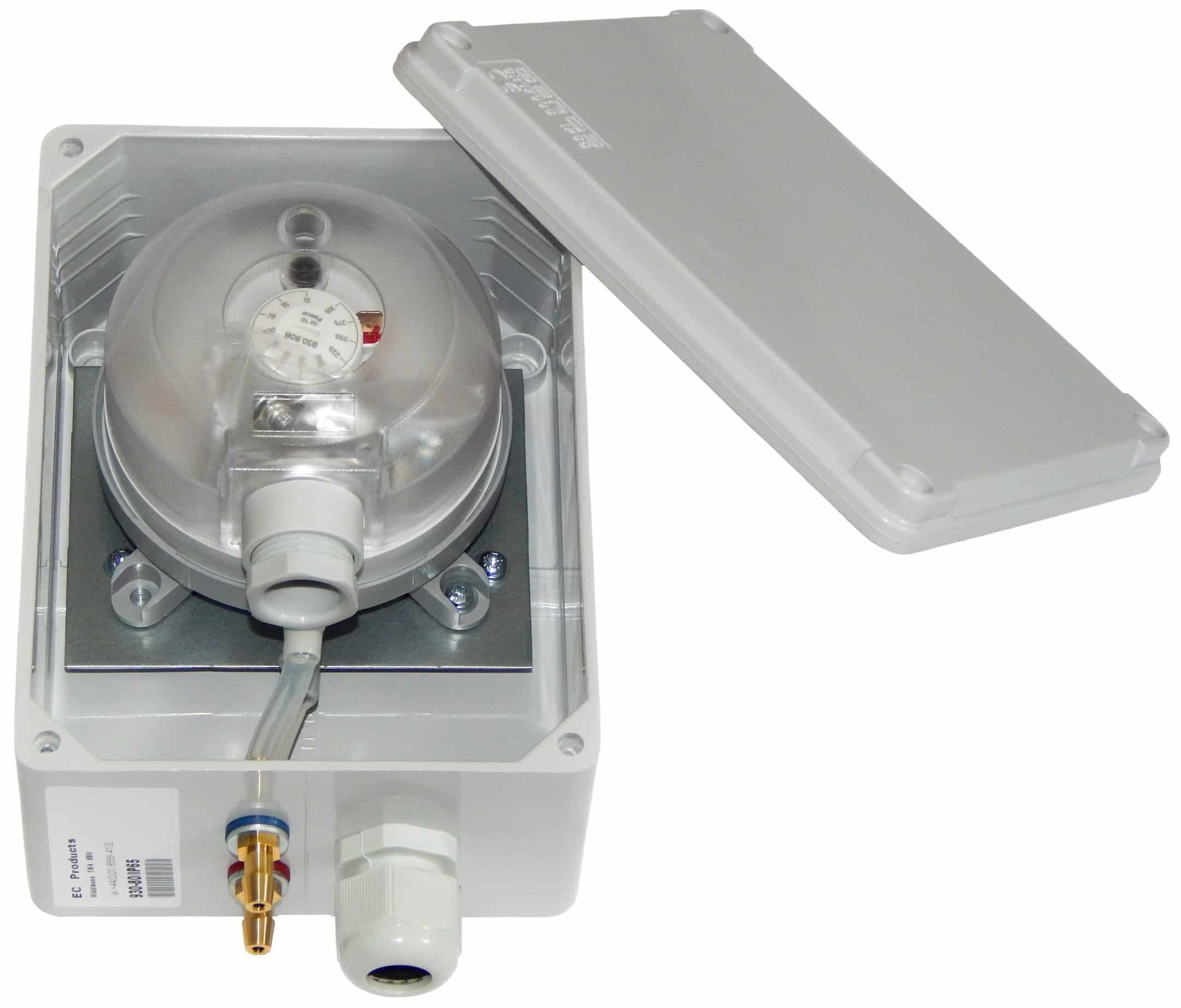 IP65 Air Differential Pressure Switch 20-300 Pa range with Duct Kit | Pitot Tubes 930 IP65 scaled 1